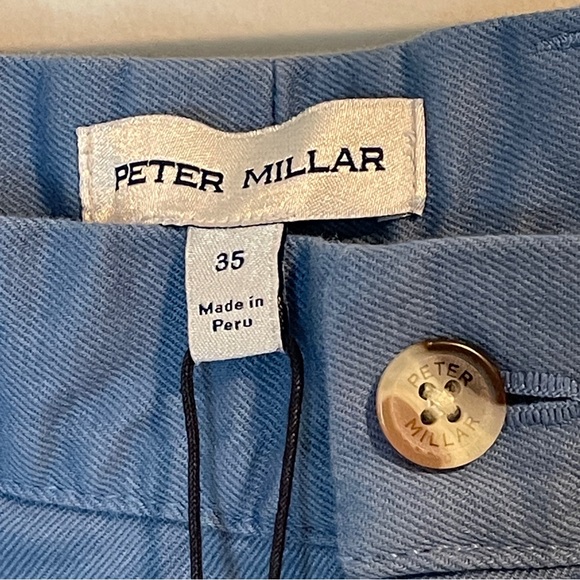 Peter Millar Crown Pima Cotton Stretch Blue Shorts - Picture 3 of 6